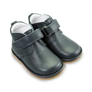 2719 Sergio Navy Velcro Leather Boots Borboleta