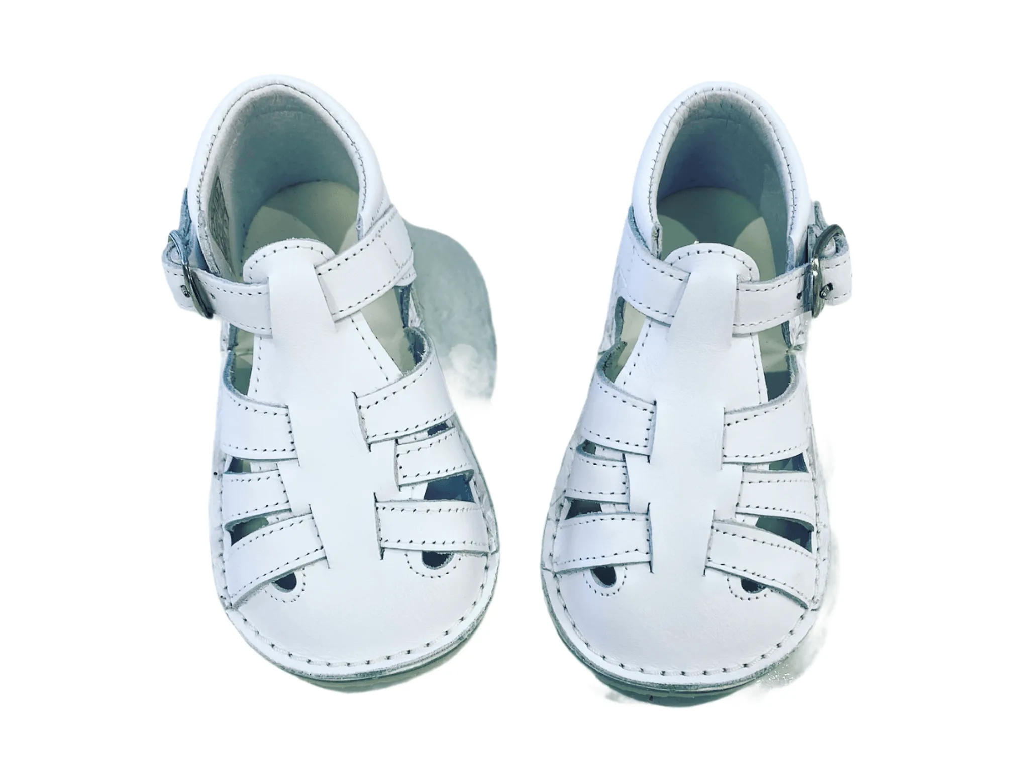 3210 Citos White Leather Sandal