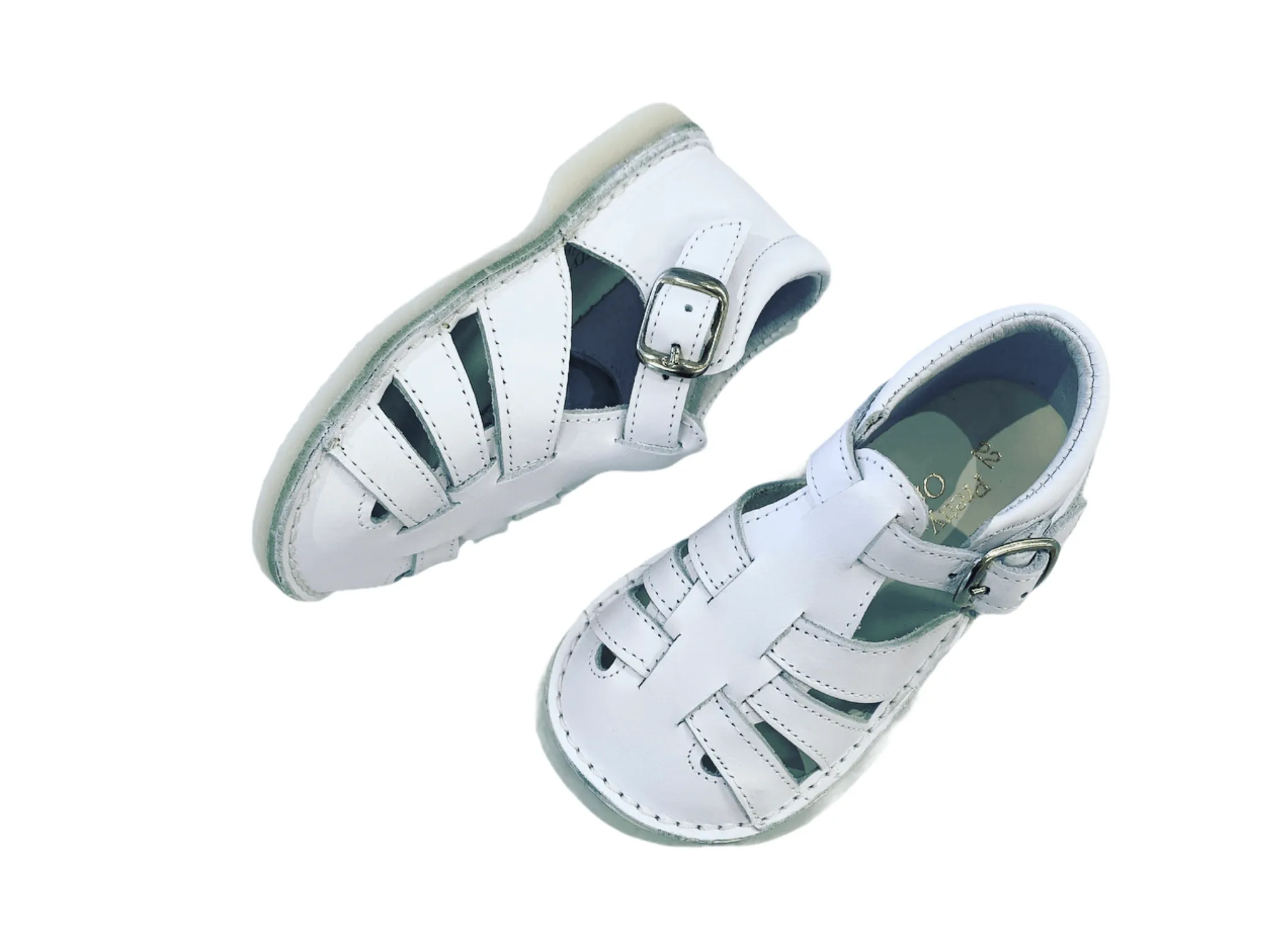 3210 Citos White Leather Sandal