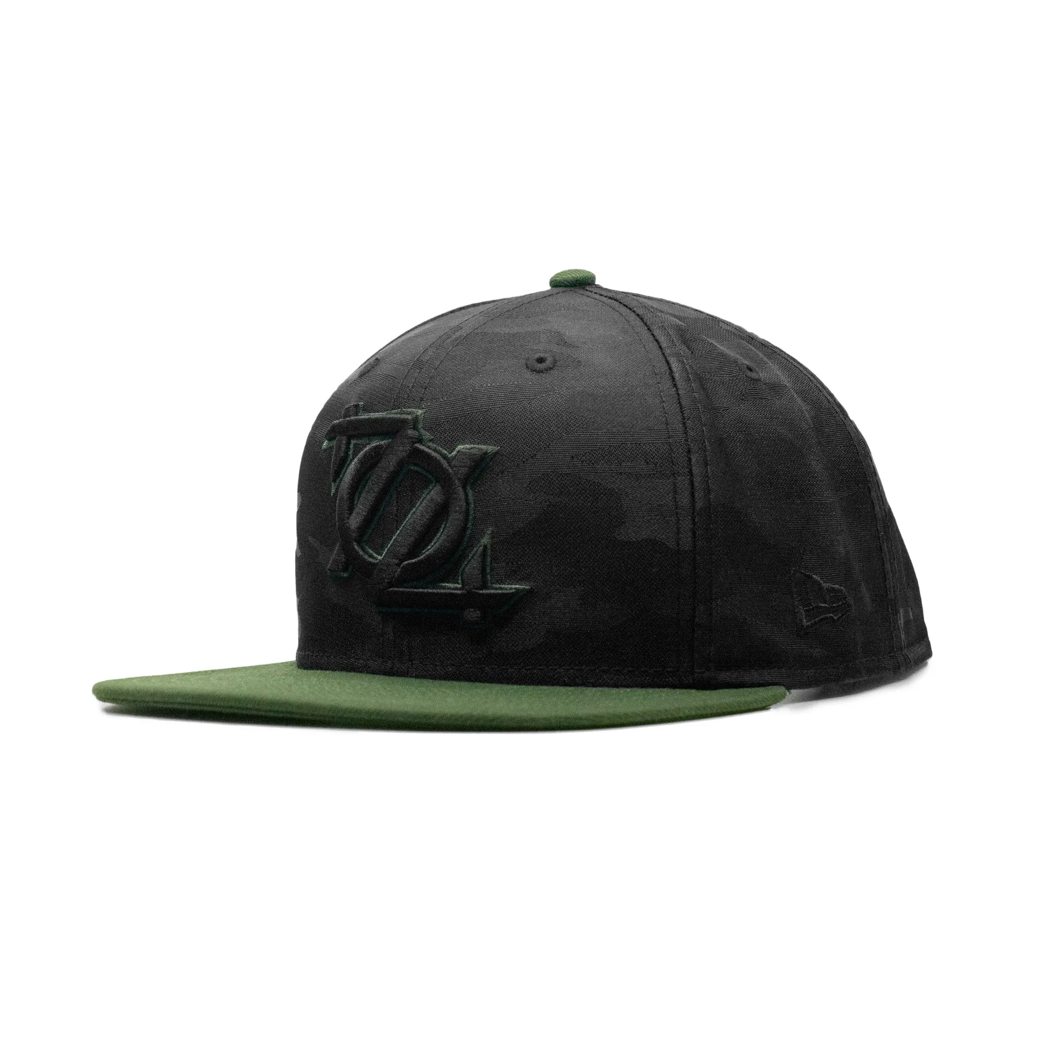 704 Shop x Veterans Bridge Home New Era Classic Logo 950 Snapback Hat - Black Camo/Green