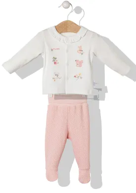 Bebetto Leggings and Top Set Squirrel Pink 2-Piece (0-6mths)