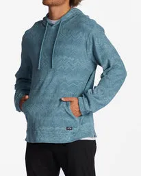 Billabong Flecker Jacquard Pullover Hoodie - Smoke Blue