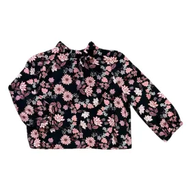 Black and Pink Floral Top