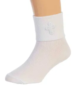 Boys  Sock Boys Baptism, Christening and First Holy Communion socks with Cross design