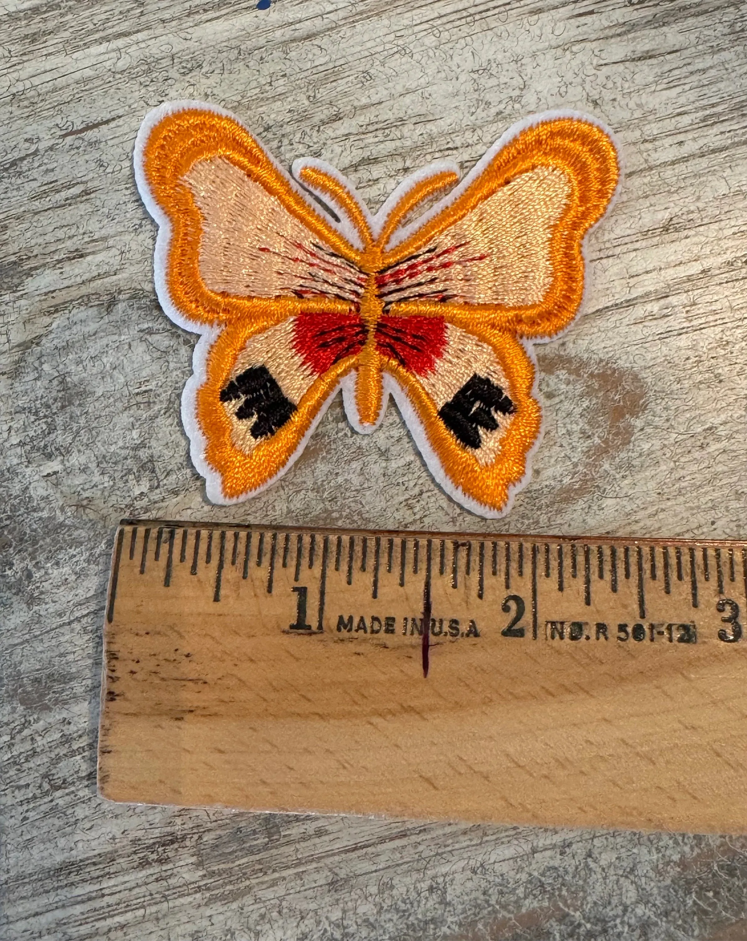 Butterfly Iron On Patches (Various Colors)