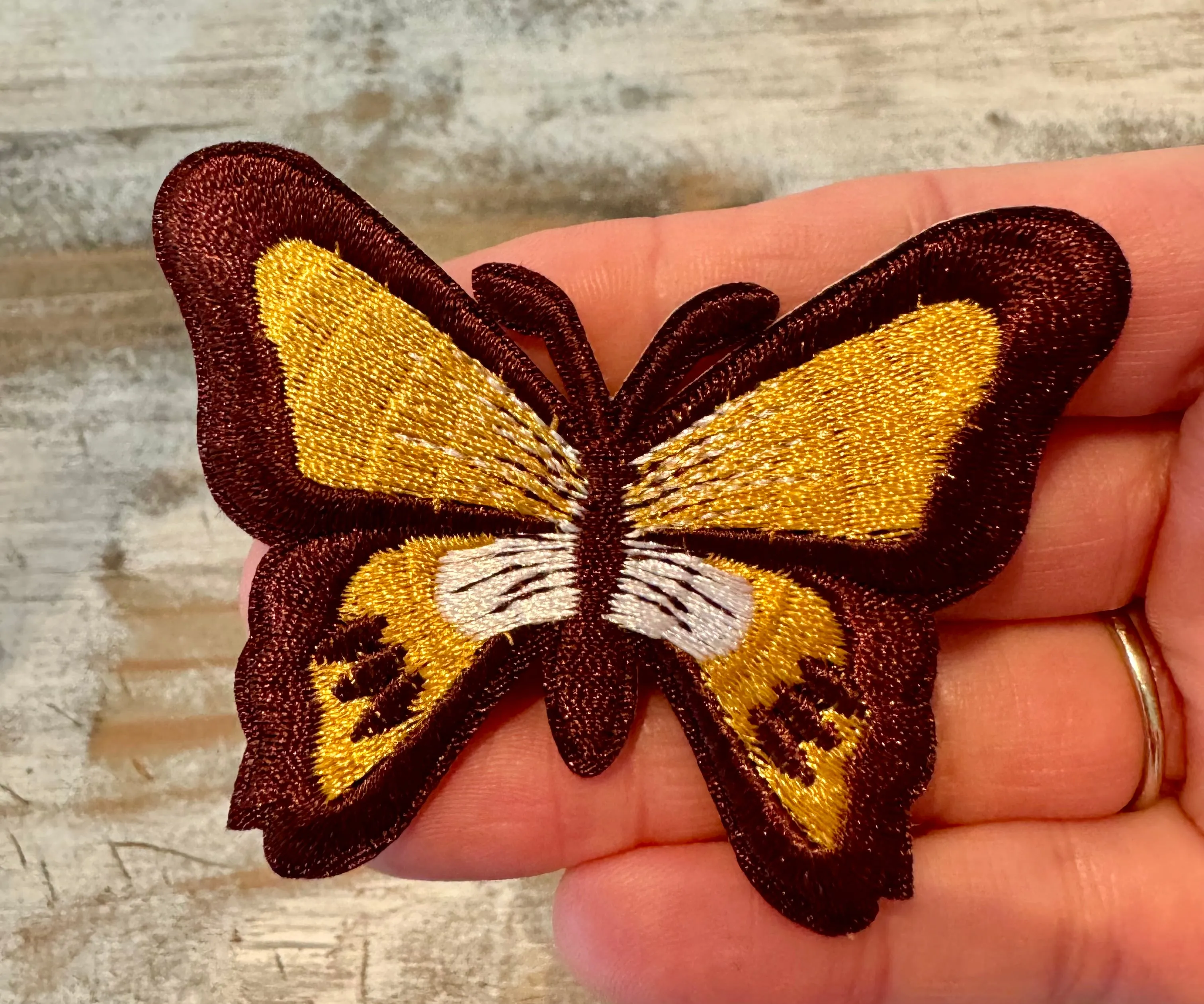 Butterfly Iron On Patches (Various Colors)