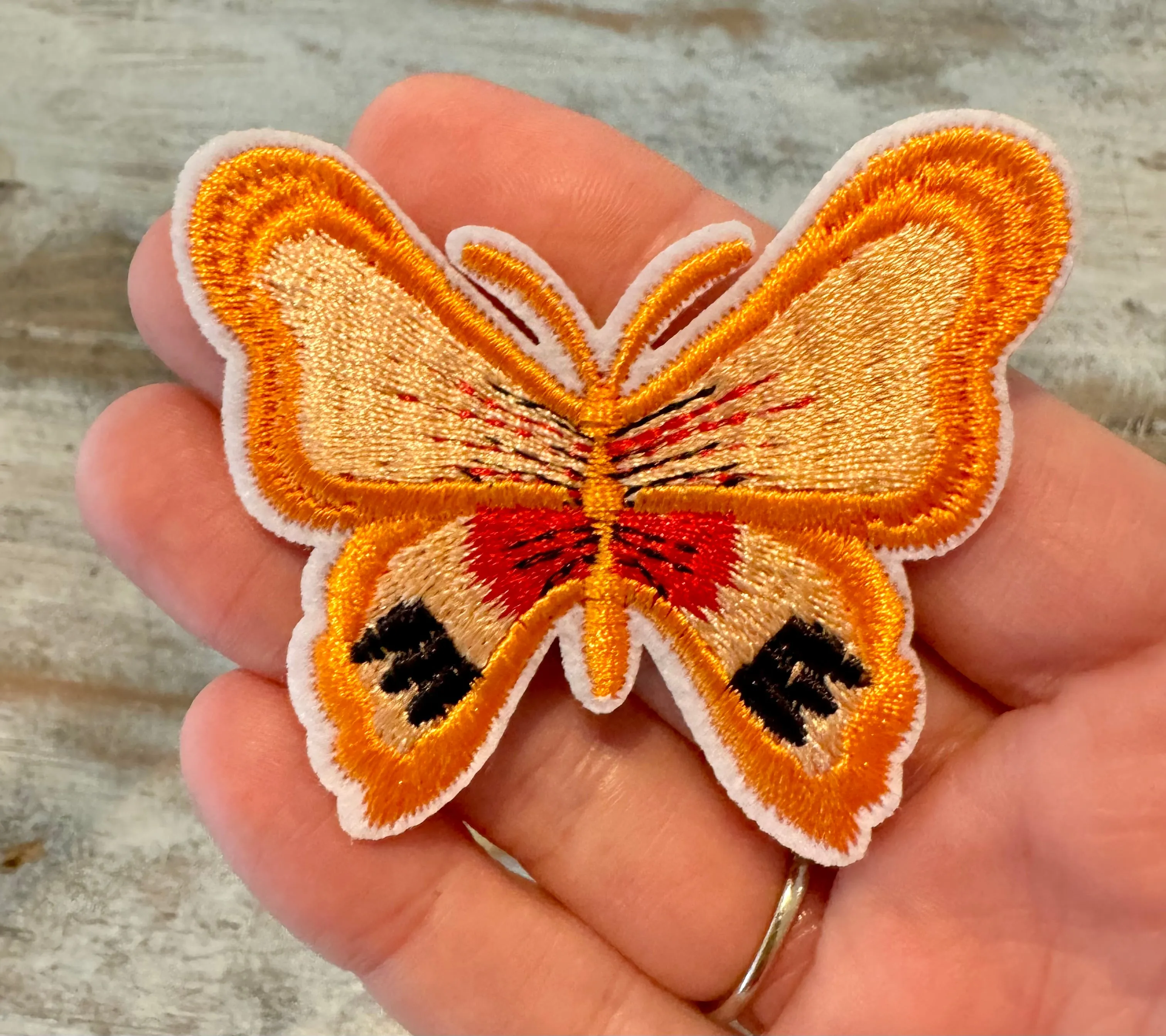 Butterfly Iron On Patches (Various Colors)