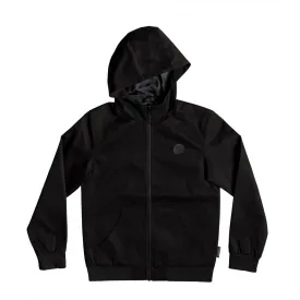 DC ELLIS WATER RESISTANT HOODED YOUTH JACKET - BLACK