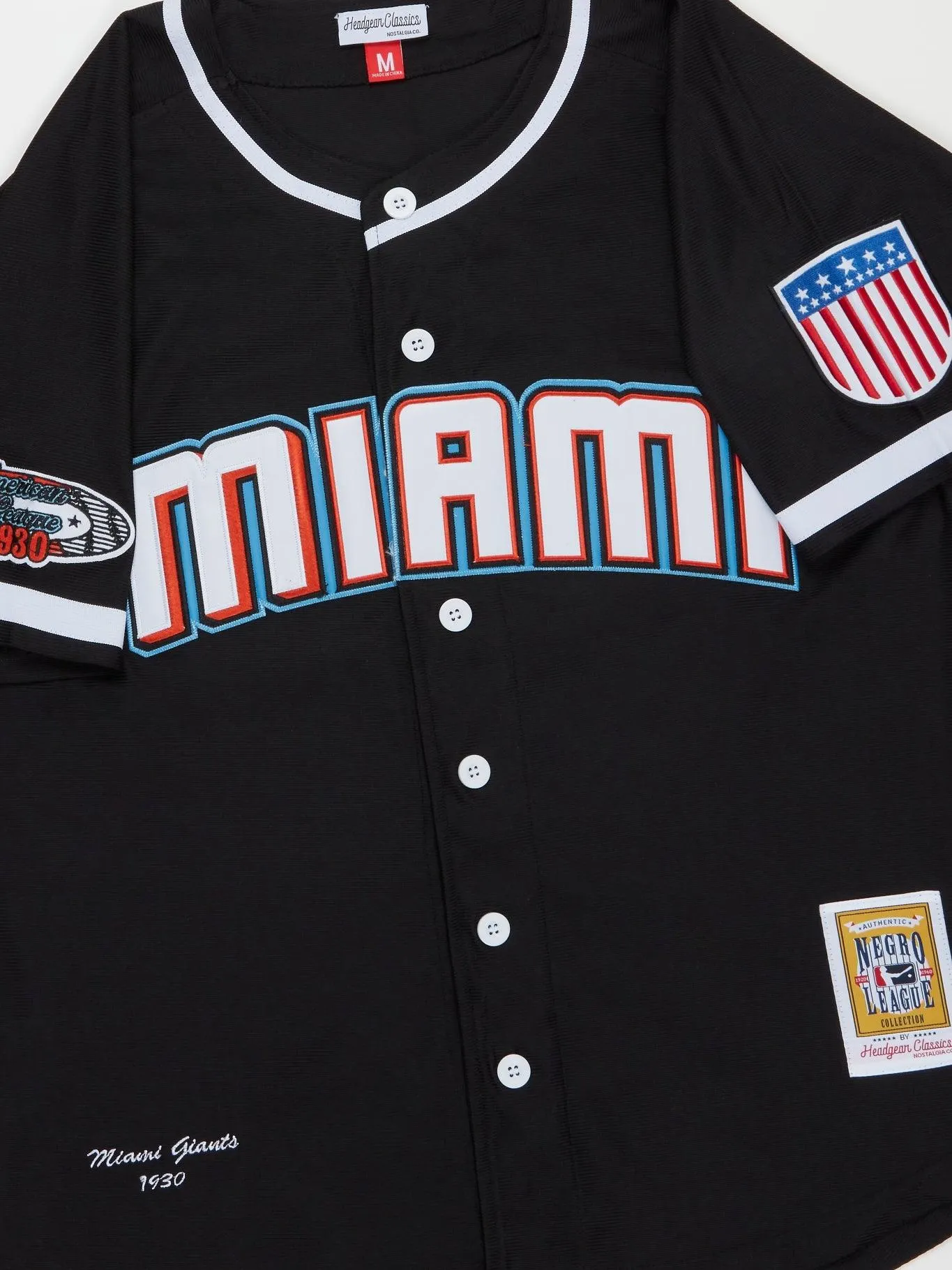 Headgear - Miami Giants Black Button Down Jersey