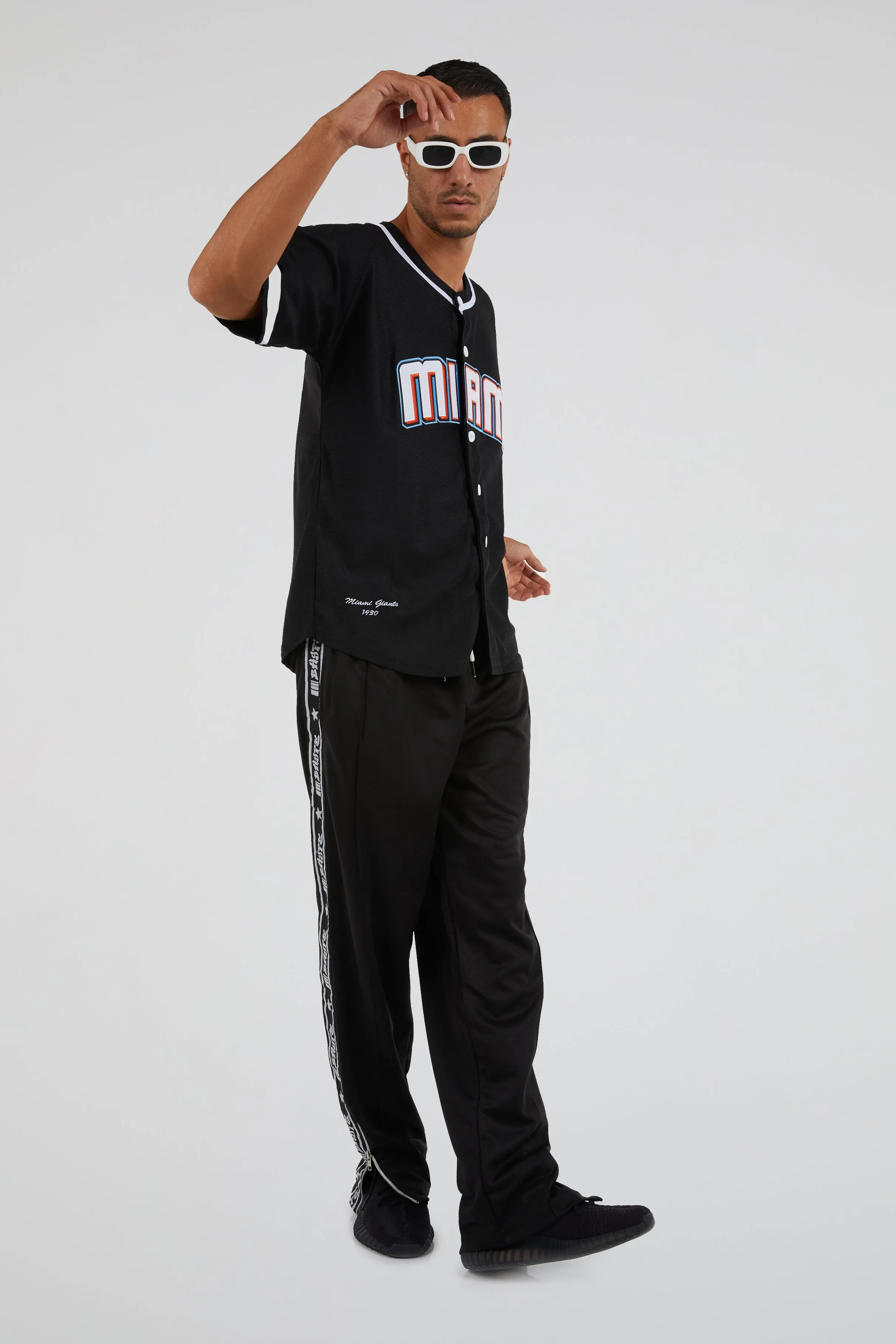 Headgear - Miami Giants Black Button Down Jersey