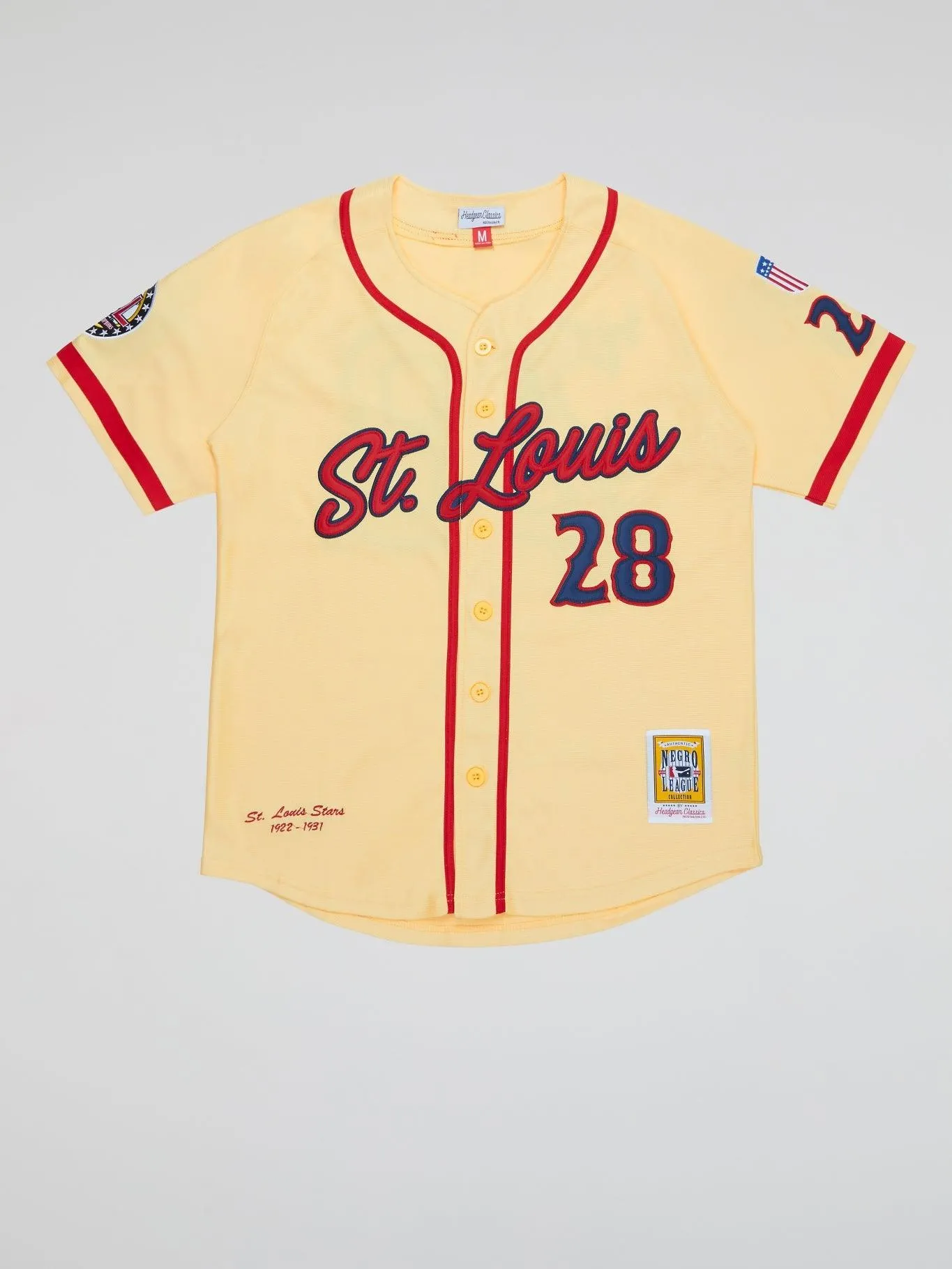 Headgear - St Louis Stars Cream Button Down Jersey