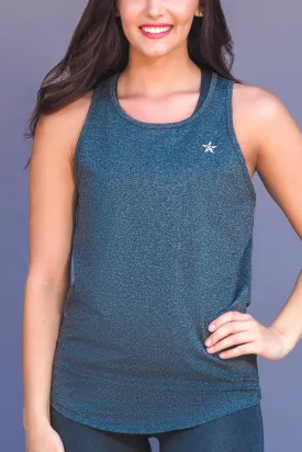 Layer and Lounge Tank in Dark Gray HeatherFlex