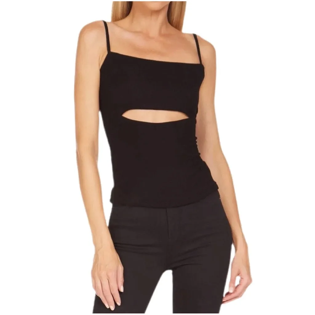 Lonza Spaghetti Cut Out Top - Black.