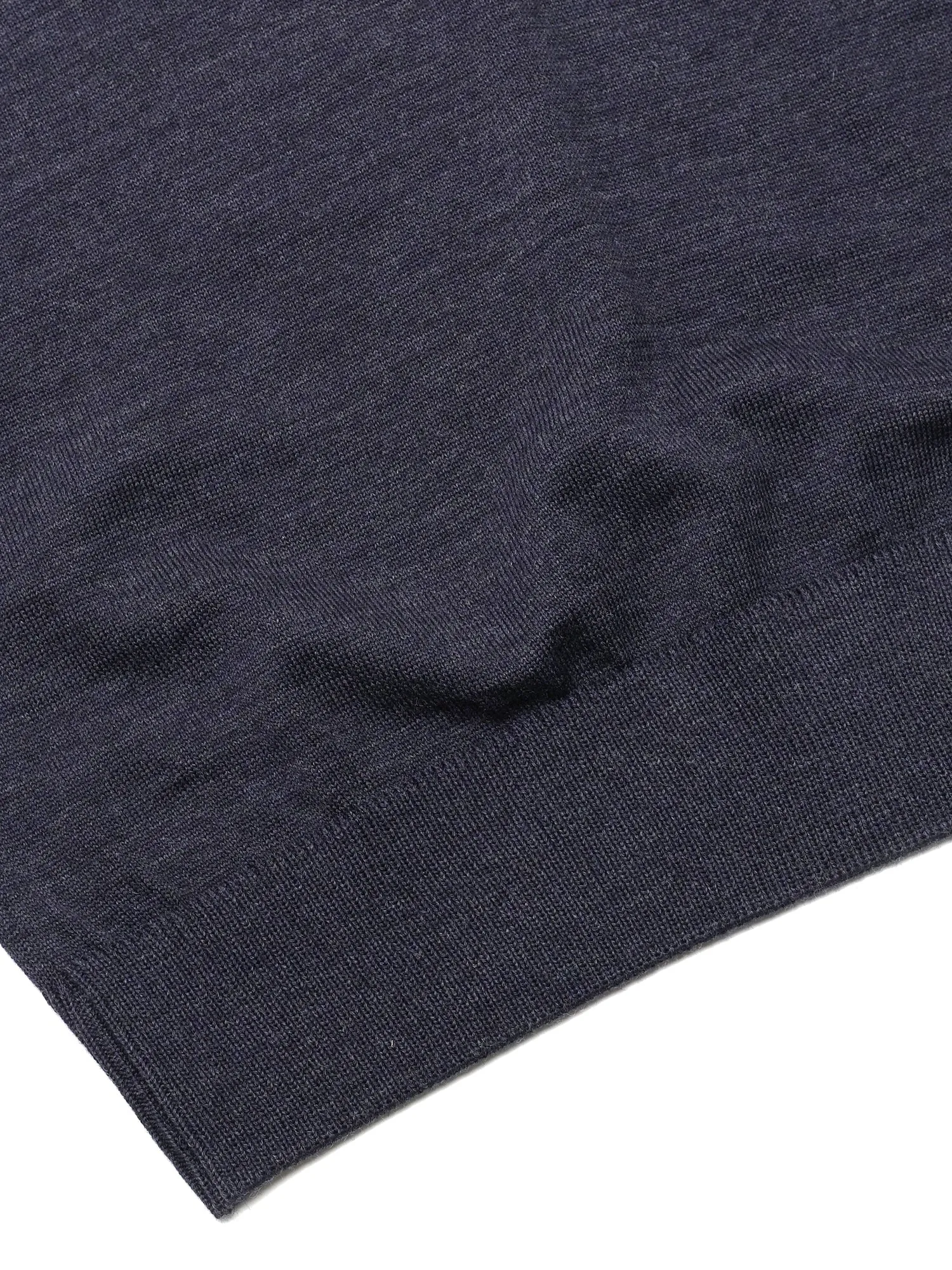 M_MERINOS R-NECK FOX HEAD PATCH_INDIGO