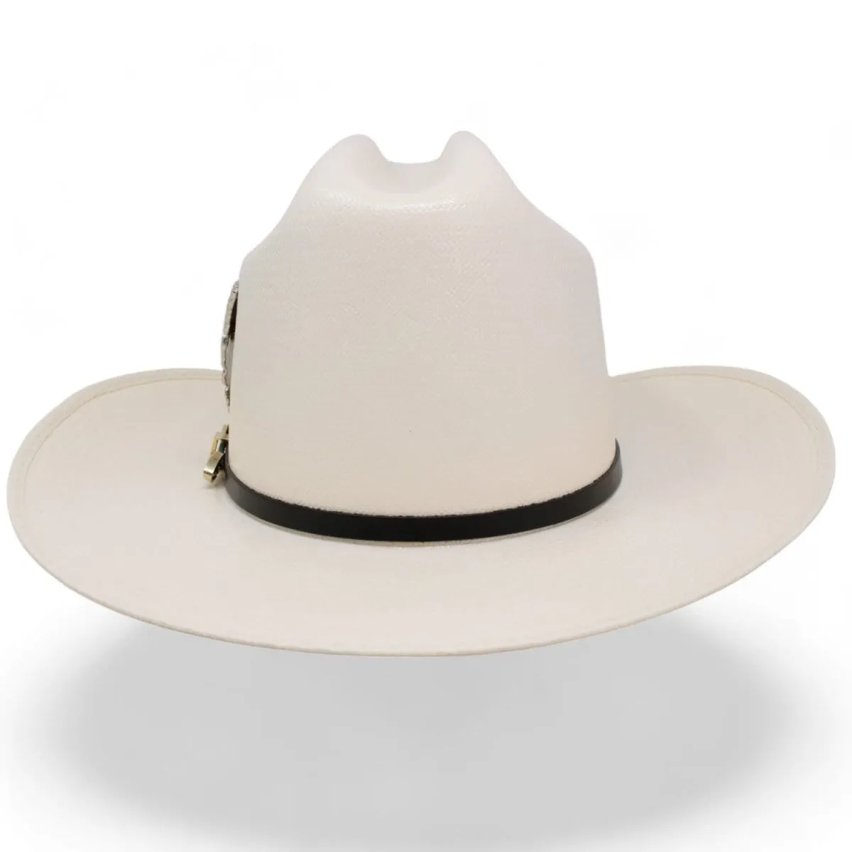 Official Carin Leon 50X Cowboy Straw Hat with Silver Feather