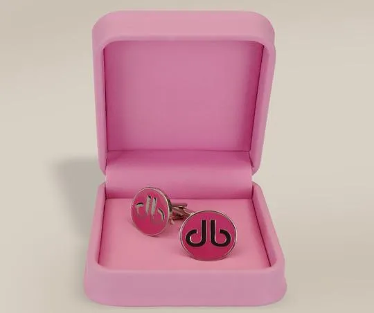 Pink Cufflinks