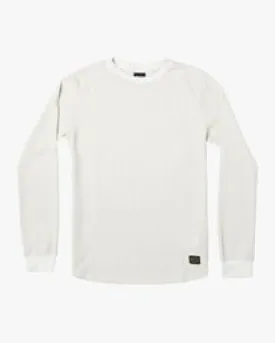 RVCA Day Shift Long Sleeve Thermal Long Sleeve Shirt - ANTIQUE WHITE