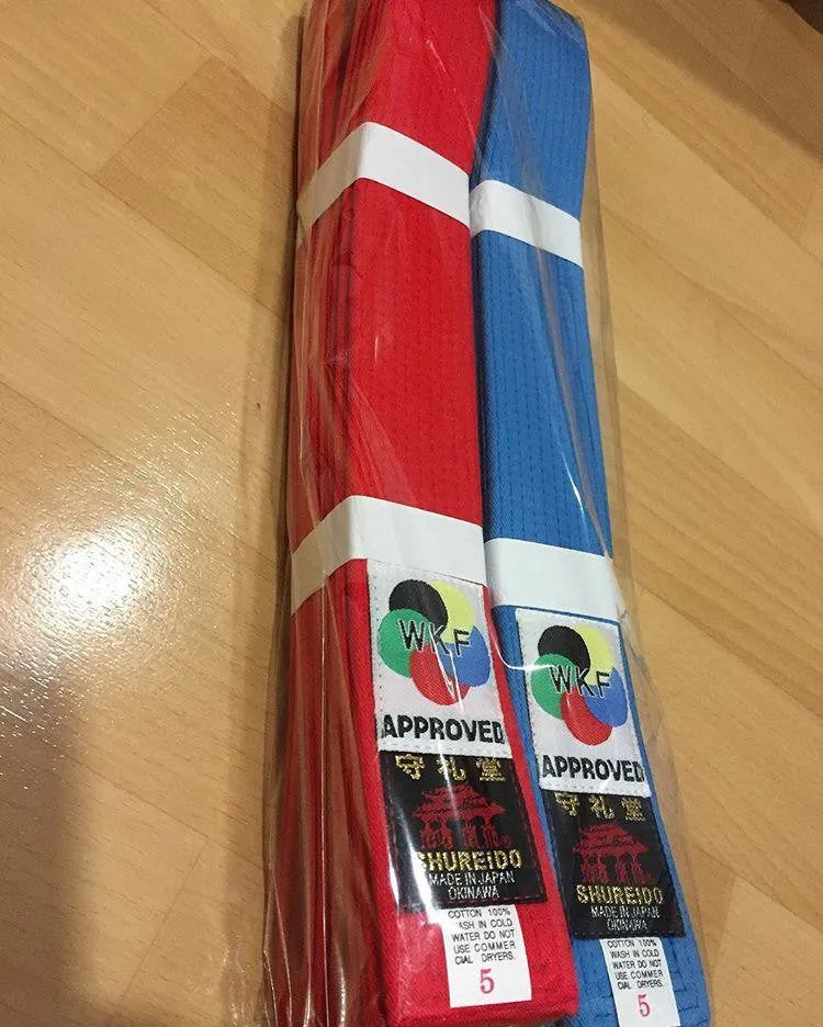 Shureido WKF Approved Competition Belts (Kata)