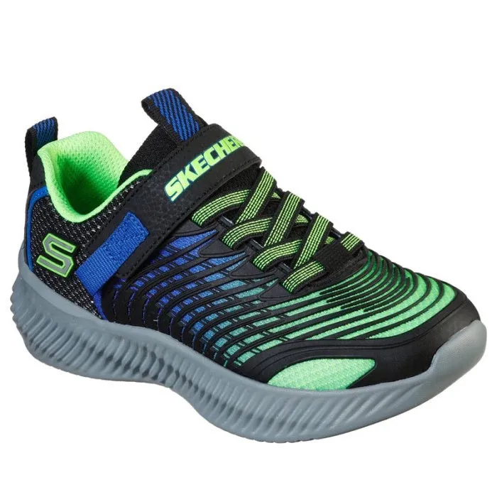 Skechers Boys Optico Lime Blue Trainer