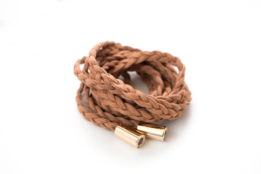 Skinny Braided Boho Belt