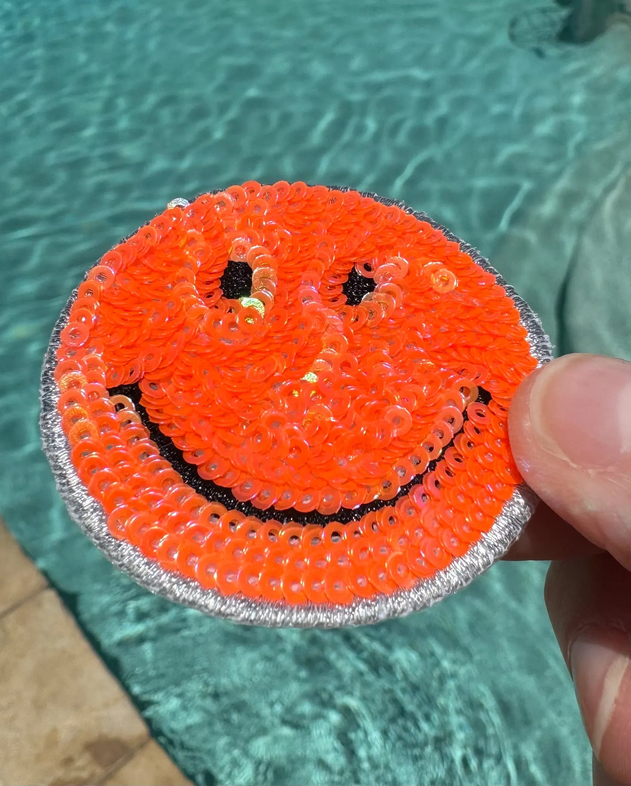 Smiley Face Iron On Patches