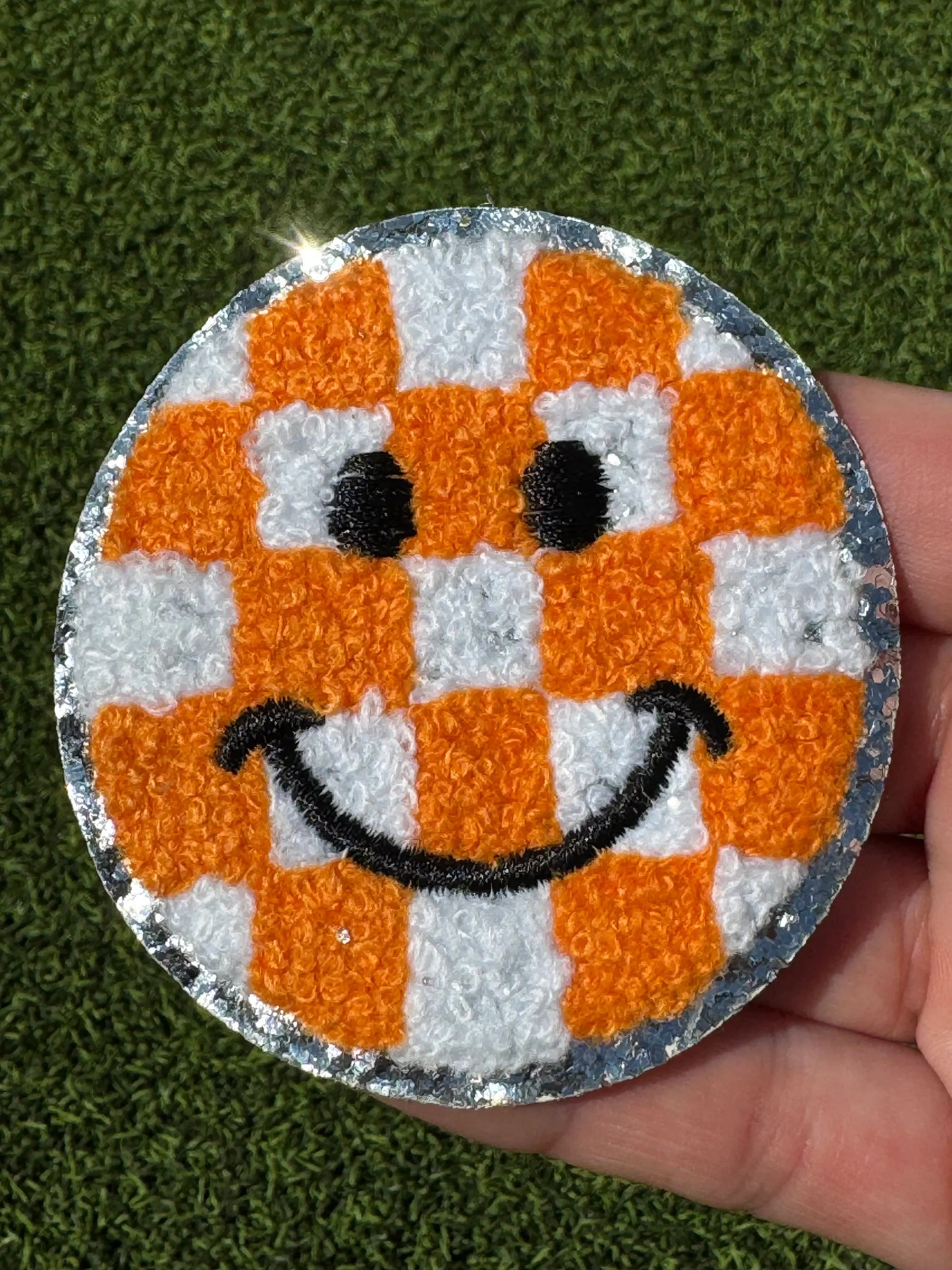 Smiley Face Iron On Patches