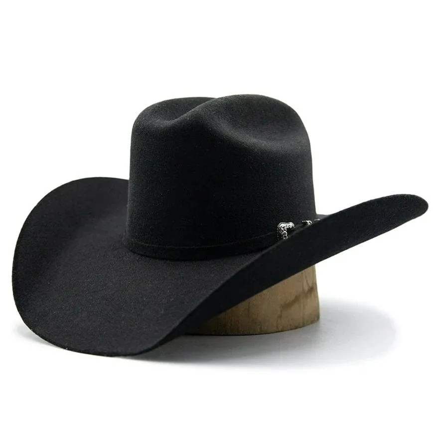 Tombstone 50X Beaver Fur Felt Roper Cowboy Felt Hat Black TOM-2502